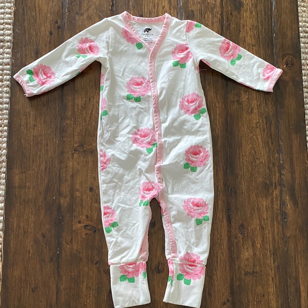 Monica and Andy Floral Footie 💗